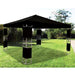 GAZEBO 'MARTE'  mt. 3,5x3,5 Telaio in ferro, inserti in polyrattan.
