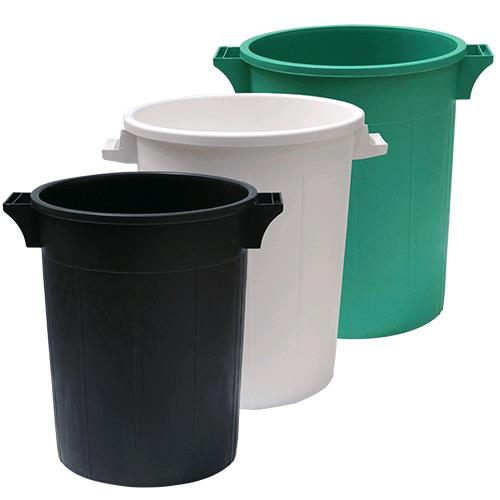 BIDONE RIFIUTI IMMONDIZIA SOVRAPPONIBILE  Lt.   75 - Ø 44xh.63 cm. - nero