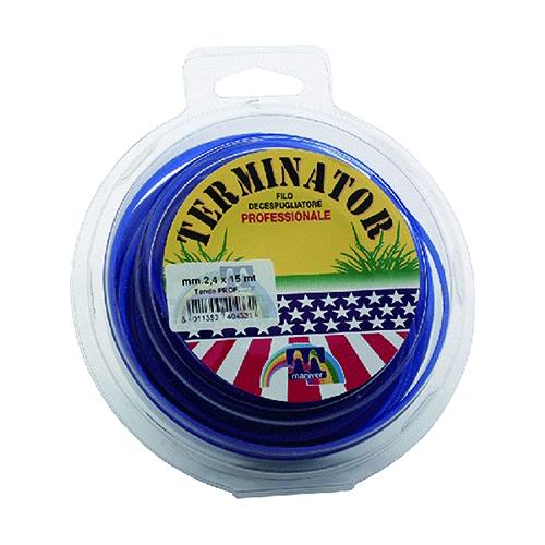 FILO NYLON DECESPUGLIATORE TERMINATOR Profilo tondo mm 3,3 – mt 160 in rocchetto