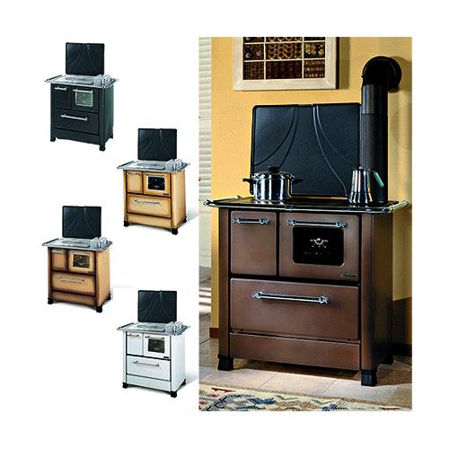 Nordica Cucina A Legna 'Romantica 4,5'  Colore Bianco 6 Kw