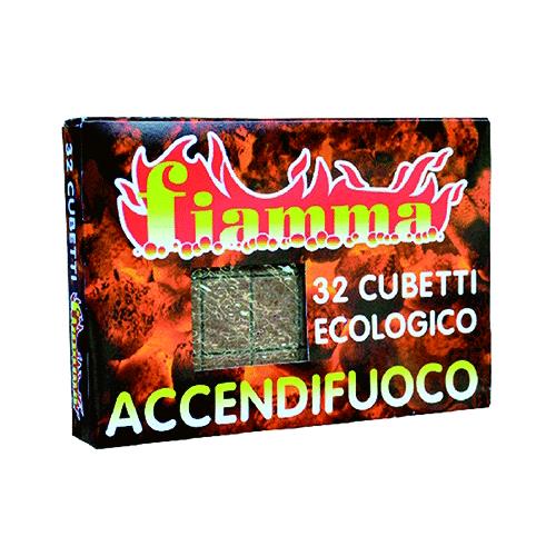 ACCENDIFUOCO ECOLOGICO 'FIAMMA'  32 cubi Cf. 24 Pz