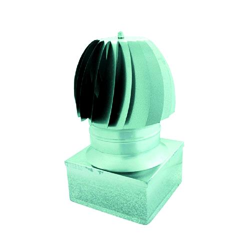 FUMAIOLO RADIANTE IN LAMIERA ZINCATA ATTACCO QUADRO MASCHIO cm 27 x 27