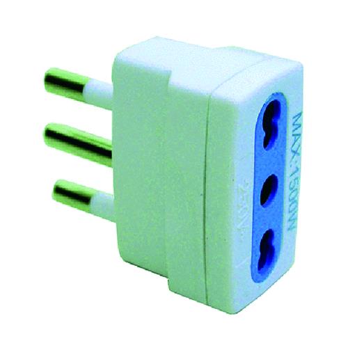 Adattatore Singolo  Presa: 2P + T 16A Bipasso. Spina: 2