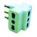 Adattatore Triplo Spina 16A + 3 Prese 16A Bipasso