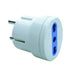 Adattatore Singolo Schuko  - Presa: 2P + T 16A Bipasso.Spina: 2P + T 16A Schuko
