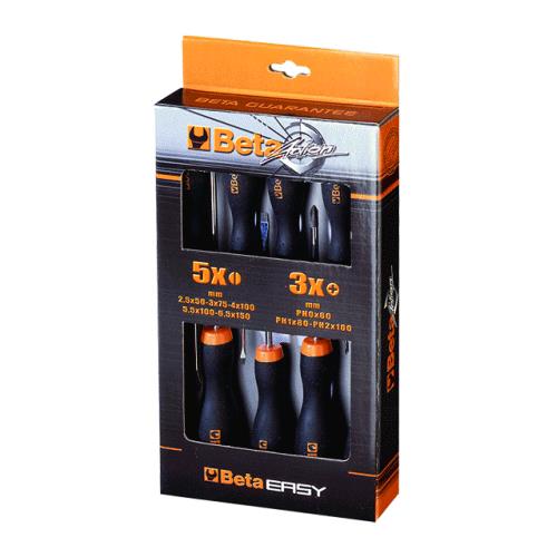 Serie Giraviti Art. 1203/D8P  Pz 8 (5 Taglio + 3 Croce)