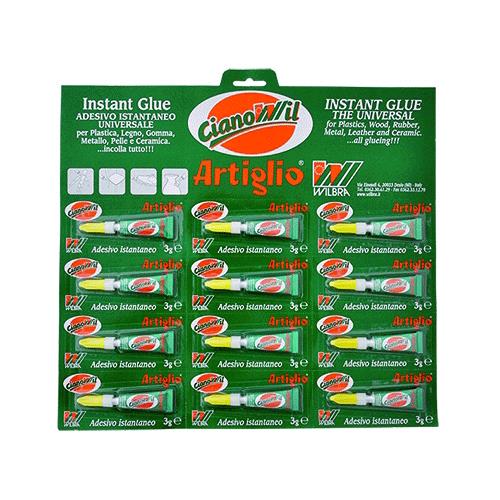 Adesivo Cianocrilato 'Artiglio Cianowil'  Gr. 3 - Cf. 12 Tubetti