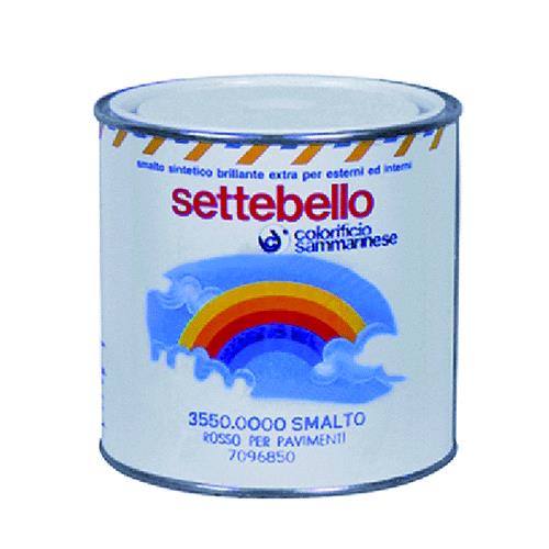 Colorificio Sammarinese Smalto Per Pavimenti  Lt. 0,750 Cf. 6 Pz – Colore Rosso