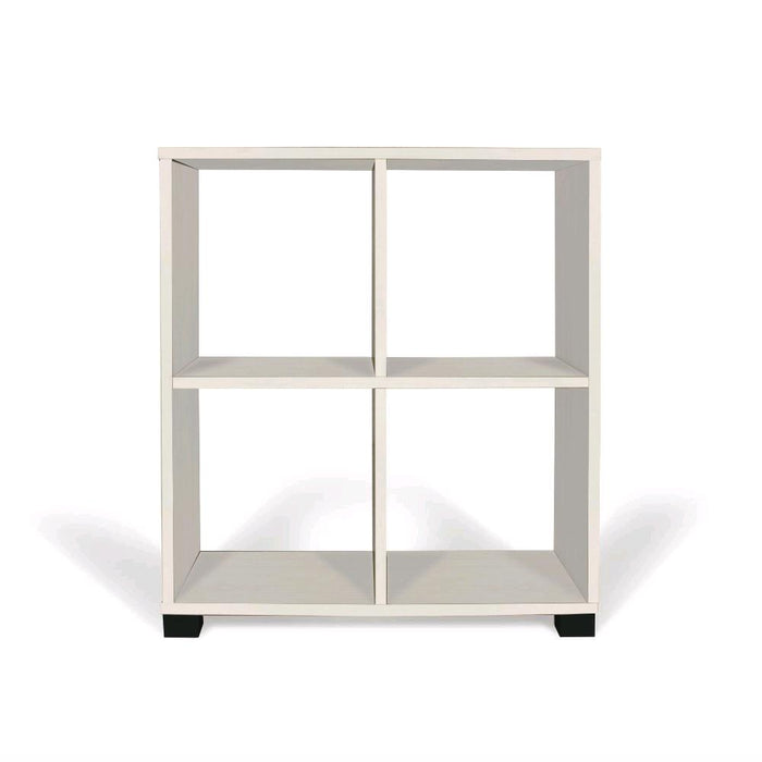 Libreria in legno Bianco nordico 60x24x68H cm Scaffale Mobiletto 4 Ripiani ART.106B