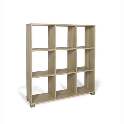 Libreria in legno Colore Rovere 90x24x99,5H cm Scaffale Mobiletto 9 Ripiani ART.109R