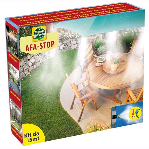 AFASTOP IRA02 Nebulizzatore da Esterno per ombrelloni Gazebo 15 metri 8 ugelli
