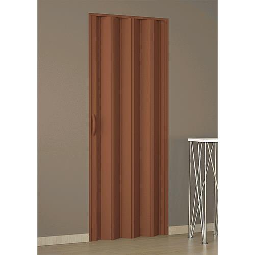 Porta A Soffietto Cm 82 X 210 - Colore Noce