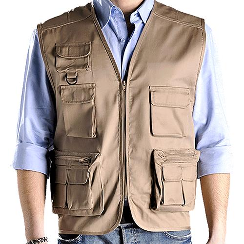GILET DA LAVORO 'STAR' taglia L - beige