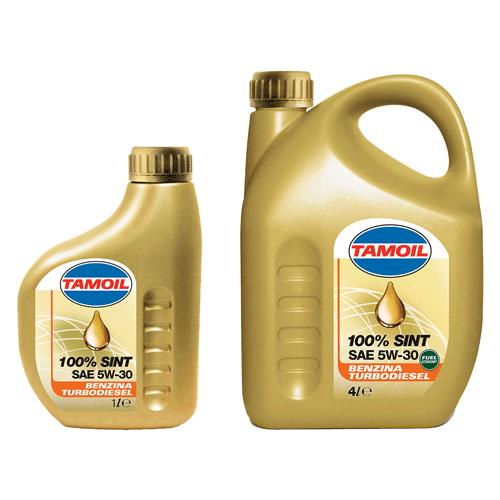 Olio Motore Per Autovetture 'Tamoil 100% Sint' 5W30 - Lt. 4
