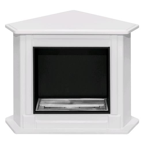 BIOCAMINO AD ANGOLO 'CONNOR' kw 4,58 - colore bianco