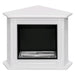 BIOCAMINO AD ANGOLO 'CONNOR' kw 4,58 - colore bianco