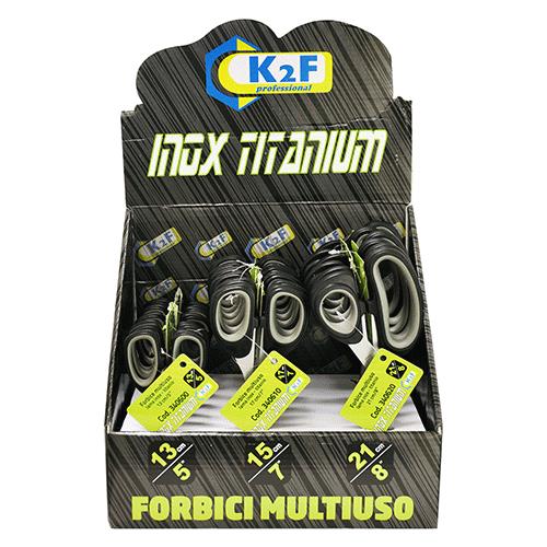 ESPOSITORE FORBICI MULTIUSO 'K2F' 18 pezzi