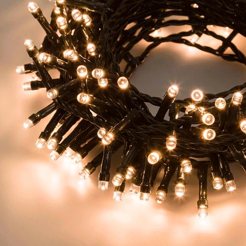 CATENA LINEARE MINILUCCIOLE A LED SERIE 'TLE' 100 led luce fredda - 7 metri