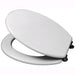 ACCESSORI BAGNO –  SEDILE WC COPRIVASO IN LEGNO "RALLENTY" BIANCO 4 PZ