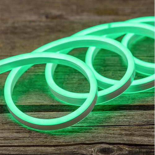 PREQU Tubo Striscia Neon Flessibile 1200 LED Colore Verde 10 mt Luci Natale IP44 - I0593