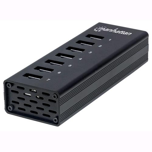 Manhattan Hub USB 3.0 7 porte Nero