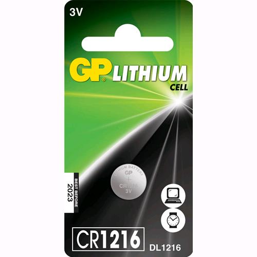 Gp Batteries Blister 1 Batteria a bottone CR1216