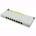 Logilink Mini Panello Patch Cat.6A,  schermato, 0,5U, 8 Porte, Grigio