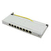 Logilink Mini Panello Patch Cat.6,  schermato, 0,5U, 8 Porte, Grigio