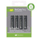 Gp Batteries Blister 4 Batterie Ministilo AAA Ricaricabili GP Recyko Pro