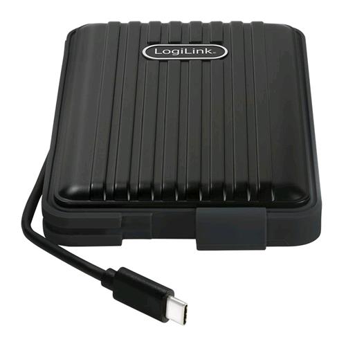 Logilink Box Esterno 2,5'' SATA USB3.1 Gen 2 USB-C™ Impermeabile Nero