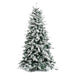 Albero Di Natale Innevato Floccato Real Touch Alaska 210cm Base 134 cm 1876 Rami