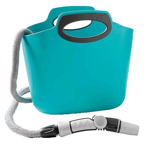 TUBO ESTENSIBILE PER GIARDINO IN KIT 'AQUAPOP 30' colore azzurro
