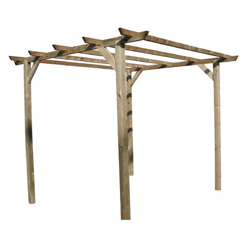 GAZEBO IN LEGNO 'PERGOLA LIBERA' mt 3 x 3 - h. 2,5