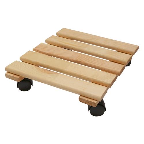 Pedana Sottovaso In Legno Cm. 30 X 30 Colore Noce Chiaro