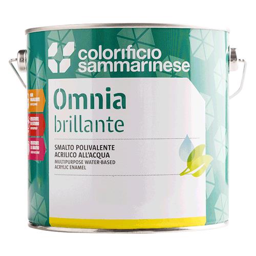 SMALTO ALL'ACQUA BRILLANTE 'OMNIA' Lt. 0,750 Verde Inglese