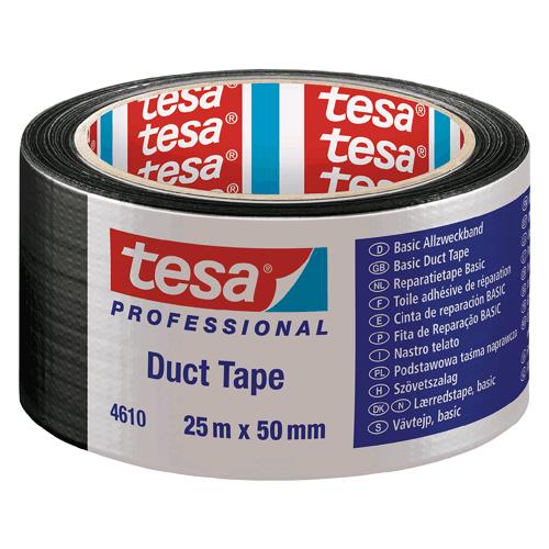 Nastro Telato 'Duct Tape 4610' Mm 25 X Mt. 50 - Colore Nero