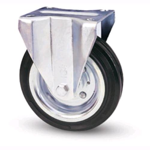 Ruote piroettanti industriali rotelle Girevoli con Piastra per Carrelli Banchi da Lavoro 150 mm Fissa