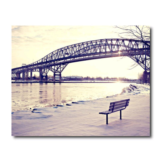 Canvas Stampato Alta risoluzione 40x50 cm PONTE Telaio in Legno Tela in cotone