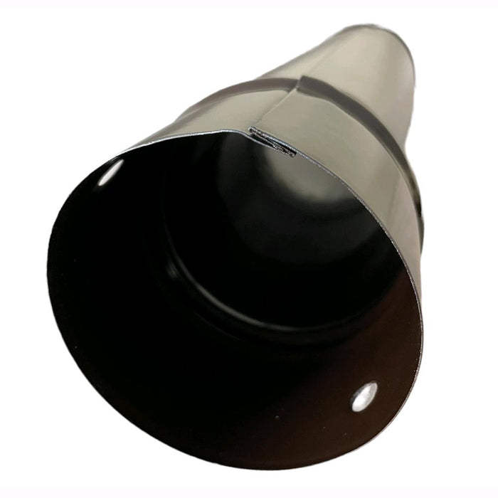 Tubo per Stufa a Legna in Lamiera porcellanata per Canna Fumaria Marrone 13x25H cm