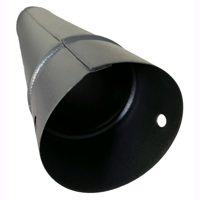 Tubo per Stufa a Legna in Lamiera porcellanata per Canna Fumaria Nero 12x50H cm