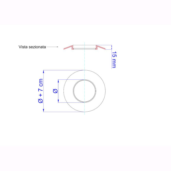 Anello per Tubi Stufa a Pellet in silicone Nero 10 Ø cm - NN1011